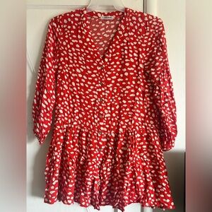 Red Polka Dot Mini Dress